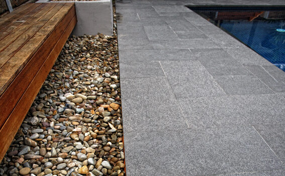 Black Granite Pool Area Pavers