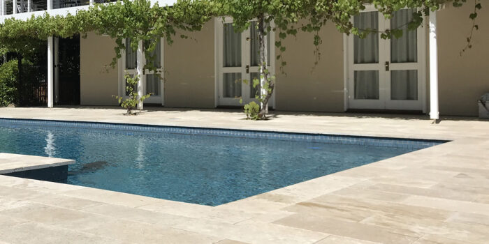 Classic Cream Travertine Pool Pavers | 600 x 300 Pavers 30mm