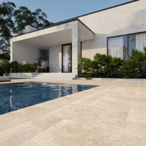 Classic Mix Travertine Pool Coping Pavers