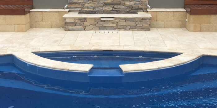 Medium Light Travertine Pool Pavers Adelaide