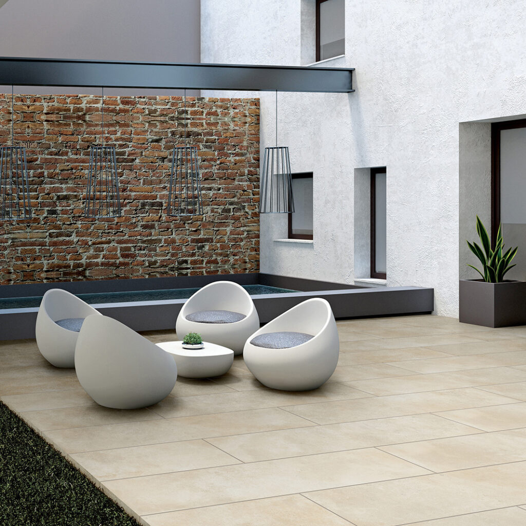 Stoneware Streaky White Entertainment Pavers