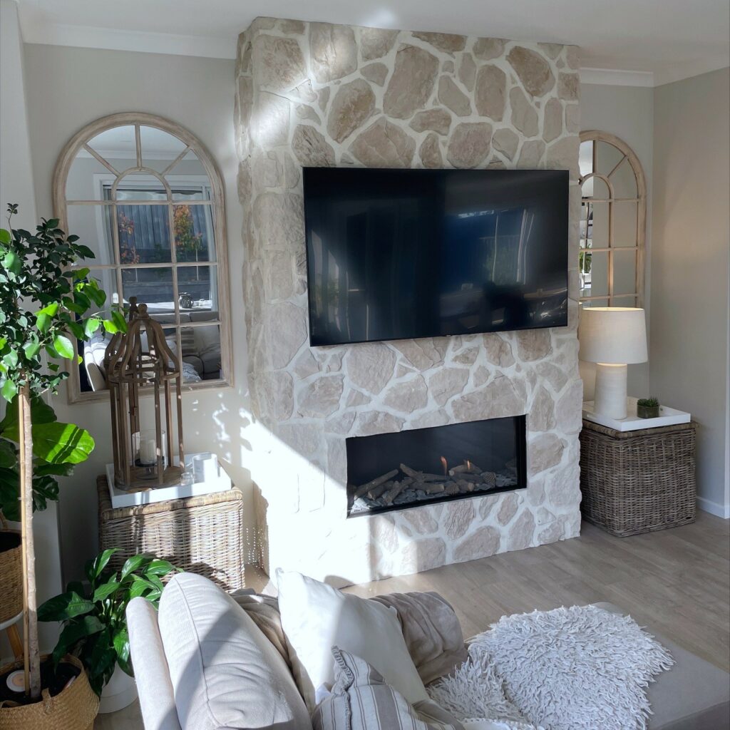 Coastal Cladding fireplace