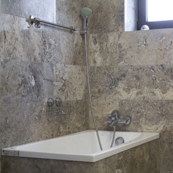 Silver Travertine Bathroom Tiles