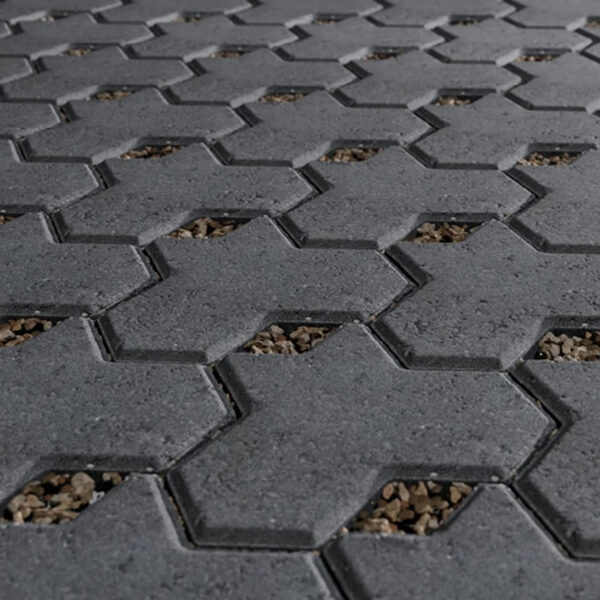 Trimax Commercial Permeable Paver Charcoal 80mm